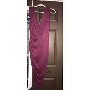 Fashion Nova Red Velvet Dress